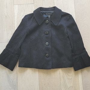INC Black Bolo Jacket